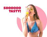 girl eating ice cream